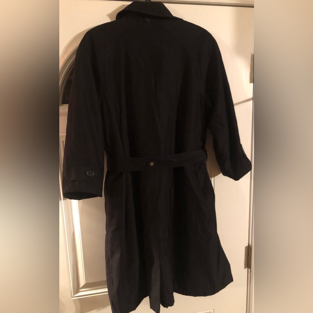 London Fog black trench coat - Picture 4 of 5